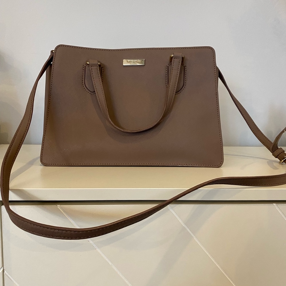 Kate Spade mauve satchel handbag